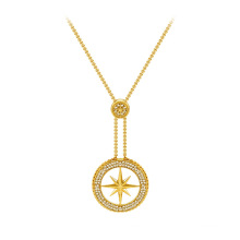 Shangjie Oem Seodra Mütter Tag Geschenke Halskette Frauen Anhänger 18K Gold Plated Halskette Acht Achs Star Long Chain Mama Halskette